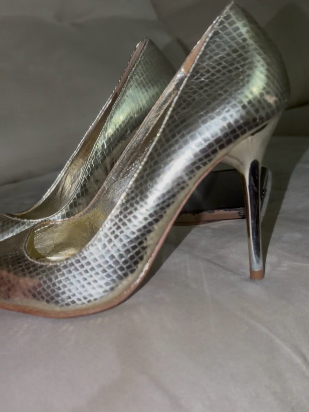 Gold Pump Vintage Aldo Stiletto Heels